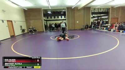 155lbs Cons. Round 2 - Eva Olson, R. A. Long (Girls) vs Brittany Alcala, Hoquiam (Girls)