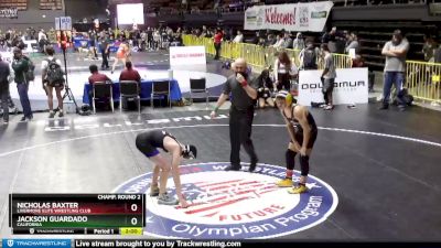120 lbs Champ. Round 2 - Jackson Guardado, California vs Nicholas Baxter, Livermore Elite Wrestling Club