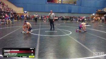 2 - 120 lbs Cons. Round 2 - Tanner Atkinson, Dan River vs Hunter Hottle, Central (Woodstock)