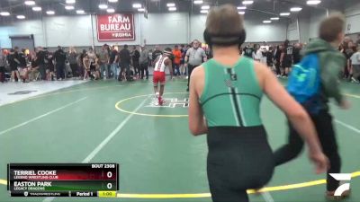 98 lbs Quarterfinal - Terriel Cooke, Legend Wrestling Club vs Easton Park, Legacy Dragons