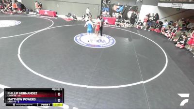 119 lbs Round 3 (10 Team) - Phillip Hernandez, CVWA-FR vs Matthew Powers, SAWA-FR