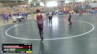 125 lbs Cons. Round 1 - Sullivan McCleary, Houston Mustangs Youth Wrestling vs Jonah Theisen, Next Level Wrestling