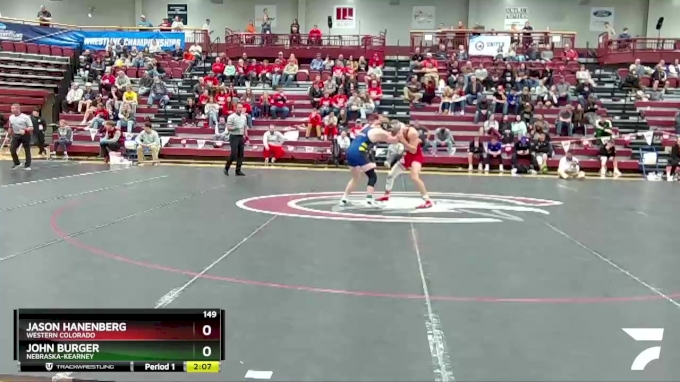 149 lbs Semifinal - John Burger, Nebraska-Kearney vs Jason Hanenberg ...