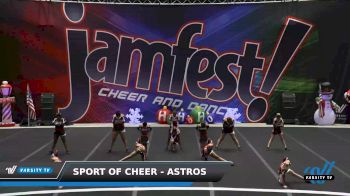 Sport of Cheer - Astros [2022 L1 Youth - D2 Day 1] 2022 JAMfest San Antonio Classic