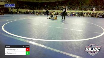 285 lbs Quarterfinal - Jaxtyn Armstrong, Plainview Youth Wrestling Club vs JB Seinder, Team Thunderbird