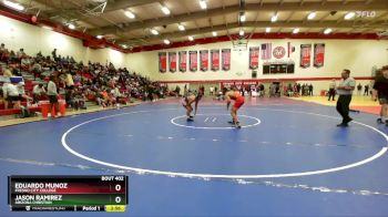 133 lbs Semifinal - Eduardo Munoz, Fresno City College vs Jason Ramirez, Arizona Christian