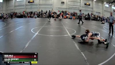 72 lbs Round 1 (8 Team) - Kaleb Dempsey, NOVA WC vs Reid Nilo, Brawler Elite