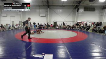 120 lbs Semifinal - Immanuel Vanderpool, RWA Black MS vs Jestin Seiz, Level Up Wrestling MS