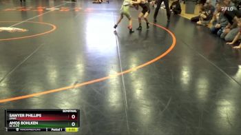 PW-8 lbs Semifinal - Amos Bohlken, DC Elite vs Sawyer Phillips, LMWC