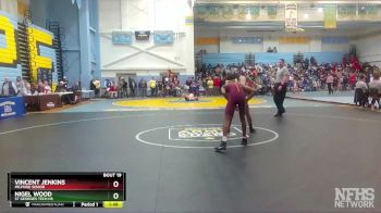 120 lbs Champ. Round 1 - Vincent Jenkins, Milford Senior vs Nigel Wood, St Georges Tech HS