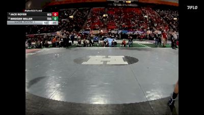 3A 285 lbs Cons. Round 1 - Bridger Miller, Tri-Valley vs Jace Royer, West Side