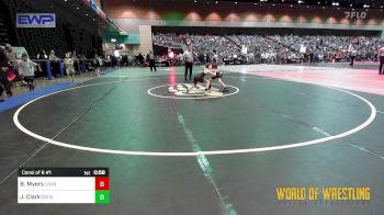 64 lbs Consi Of 8 #1 - Benjamin Myers, LV Bear Wrestling Club vs Jack Clark, Shootbox