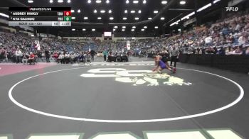 120 lbs Quarterfinal - Audrey Hinkly, Tecumseh - Shawnee Heights HS vs Kya Galindo, Pittsburg HS
