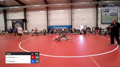 50 kg Rr Rnd 4 - Angelica Smiech, Team NY vs Ava Montes, Illinois Cornstars Women