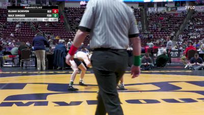 121 lbs Quarterfinal - Elijah Scriven, Hickory vs Max Dinges, Penns Valley