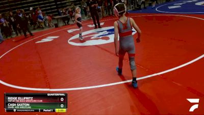 70 lbs Quarterfinal - Ridge Ellifritz, Top Of The Rock Wrestling Club vs Cash Saxton, Camel Kids Wrestling