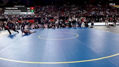 3A 120 lbs Champ. Round 1 - Ayden Potter, Malad vs Sebastian Guitron, Glenns Ferry