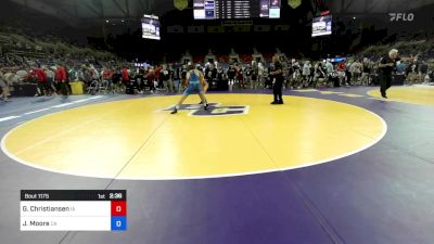 144 lbs Rnd Of 128 - Garren Christiansen, IA vs Jameson Moore, CA