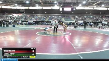 120 lbs Champ. Round 3 - Brooke Pina, Capistrano Valley vs Alexa Kemp, Walla Walla