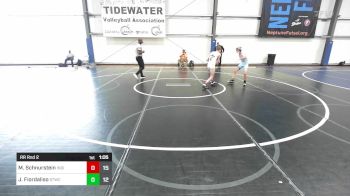 100 lbs Rr Rnd 2 - Maxwell Schnurstein, Indiana Outlaws Silver vs Jake Fiordaliso, Shore Thing Sand