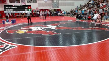 114 lbs 1st Place Match - Nolan Ourada, Redwood Valley vs Eli Olson, Dawson-Boyd - Lac Qui Parle - Montevideo United