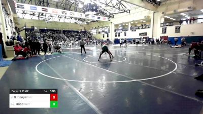 121 lbs Consi Of 16 #2 - Gilbert Cooper, St. Christopher's School vs Jared Hood, Ponaganset