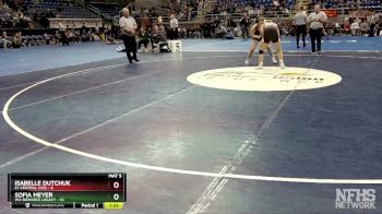 148 lbs Placement Matches - Sofia Meyer, W3-Bismarck Legacy vs Isabelle Dutchuk, E1-Central Cass