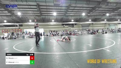 100 lbs Quarterfinal - Bella Reyes, Scotsmen Wrestling Club vs Piper Weaver, Open Mats