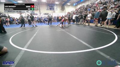 98 lbs Quarterfinal - Levi Matheny, Skiatook Youth Wrestling vs Ryan Noll, Claremore Wrestling Club