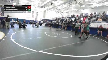 155 lbs Cons. Round 5 - Shelby Colwell, Aliso Niguel vs Bella Lyrse, Cypress