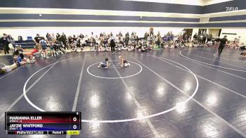 56 lbs Round 4 (6 Team) - Marianna Eller, Utah 2 vs Jayzie Whitford, Utah 1