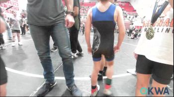 55 lbs Consi Of 4 - Jase Wilson, Choctaw Ironman vs Caleb Boyd, Harrah Little League Wrestling