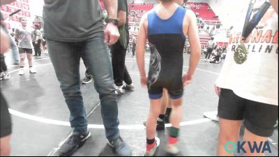 55 lbs Consi Of 4 - Jase Wilson, Choctaw Ironman vs Caleb Boyd, Harrah Little League Wrestling