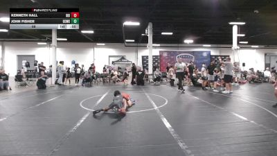 68 lbs Round 3 (6 Team) - Kenneth Hall, Diamond State Inferno vs John Fisher, Capital City WC