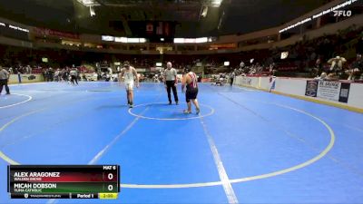 215 lbs Champ. Round 2 - Micah Dobson, Yuma Catholic vs Alex Aragonez, Walden Grove