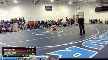 165 lbs Quarterfinal - Elijah Lucio, UW Lacrosse vs Andrew Sims, Eureka College