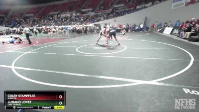 6A-215 lbs Champ. Round 2 - Colby Stampflee, Glencoe vs Lusiano Lopez, Lake Oswego