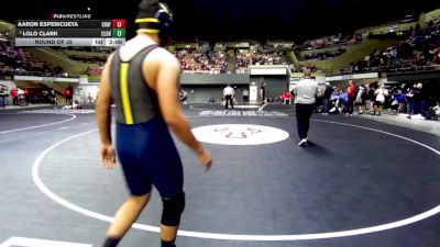 192 lbs Round Of 32 - Aaron Espericueta, Shafter vs Lolo Clark, Clovis