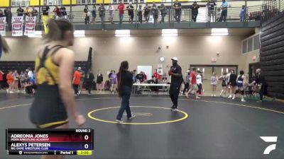 132 lbs Round 2 - Alexys Petersen, Big Game Wrestling Club vs Adreonia Jones, Moen Wrestling Academy