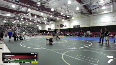 115 lbs Champ. Round 2 - Jianna Lee, La Canada vs Alysia Clayton, Pacifica Oxnard