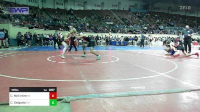 118 lbs Consi Of 16 #1 - Conner McEntire, Sand Springs HS vs Cole Delgado, Edmond Santa Fe