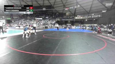 Girls 4A 110 lbs Quarterfinal - Cameron Erdmann, Glacier Peak (Girls) vs Matty Figueroa, Chiawana (Girls)