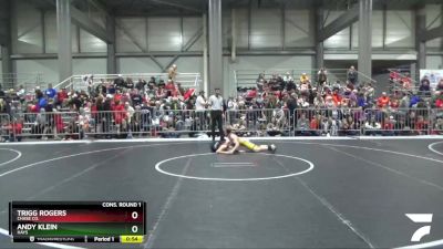 95 lbs Cons. Round 1 - Trigg Rogers, Chase Co. vs Andy Klein, Hays