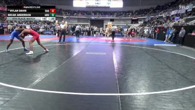 7A 175 lbs 5th Place Match - Rylan Davis, Thompson HS vs Micah Anderson, Auburn