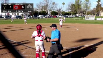 Replay: Whittier vs Chapman | Mar 18 @ 4 PM