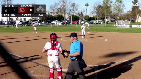 Replay: Whittier vs Chapman | Mar 18 @ 4 PM