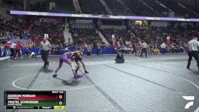 105 lbs Quarterfinal - Addison Morgan, Renegades vs Tristel Schroeder, Power House