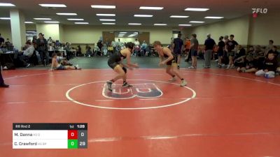 138 lbs Rr Rnd 2 - Matthew Danna, OMP HS vs Caleb Crawford, Bethel Park HS