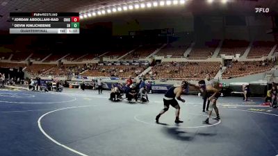 215-D3 Quarterfinal - Devin Kinlicheenie, Snowflake High School vs Jordan Abdollahi-Rad, Coconino High School