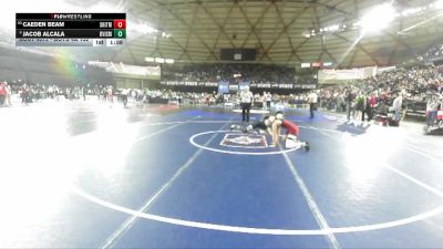 Boys 4A 132 lbs Champ. Round 1 - Jacob Alcala, Davis vs Caeden Beam, South Kitsap